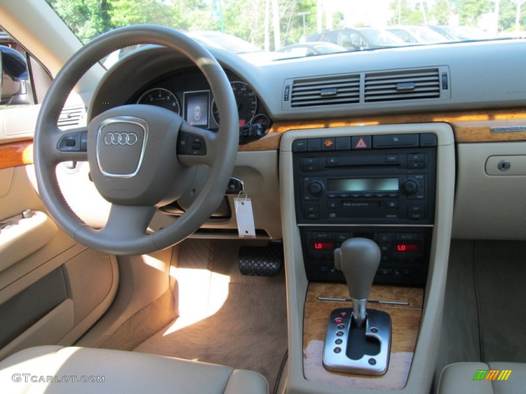 2005 Audi A4 2.0T quattro Avant Beige Dashboard Photo #81718226
