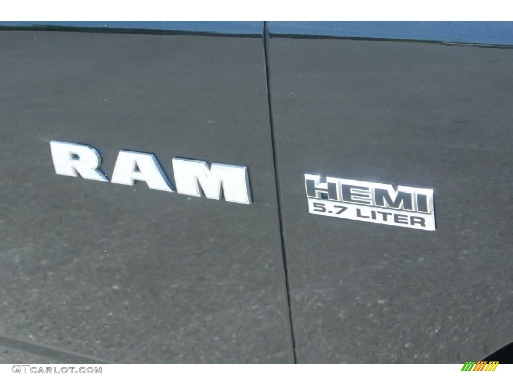 2009 Ram 1500 Big Horn Edition Crew Cab 4x4 - Brilliant Black Crystal Pearl / Light Pebble Beige/Bark Brown photo #22