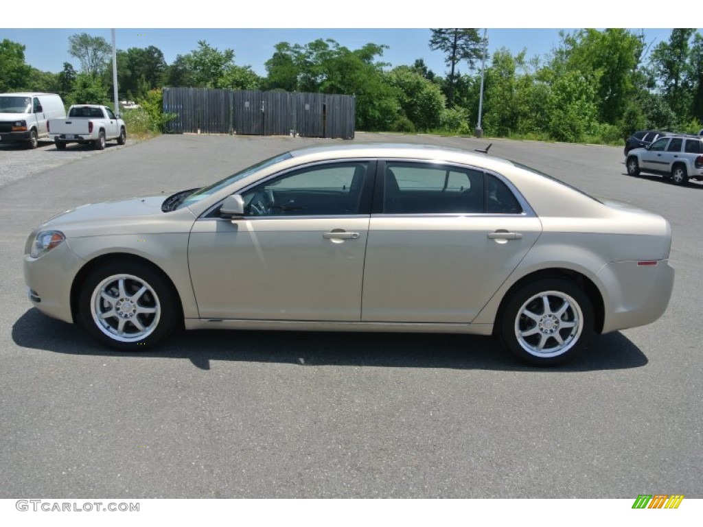 2010 Malibu LT Sedan - Gold Mist Metallic / Ebony photo #3