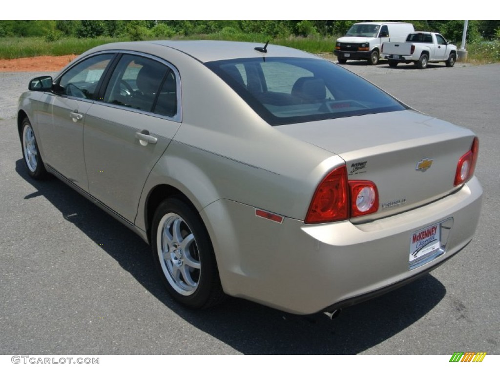 2010 Malibu LT Sedan - Gold Mist Metallic / Ebony photo #4