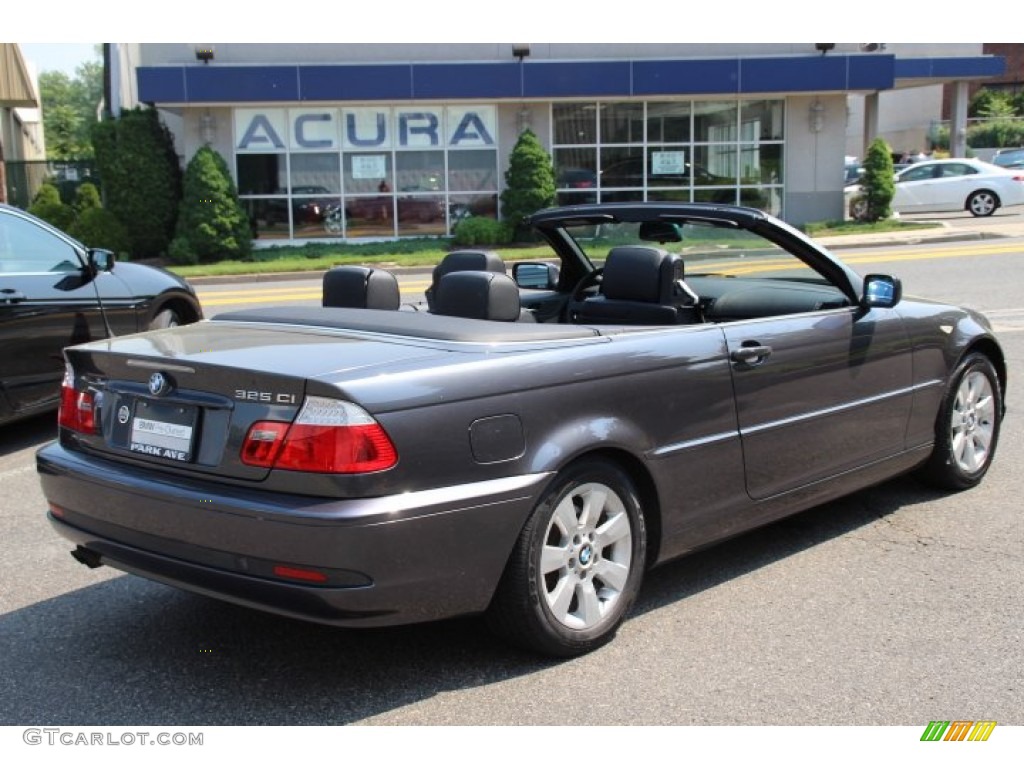 2006 3 Series 325i Convertible - Sparkling Graphite Metallic / Black photo #5