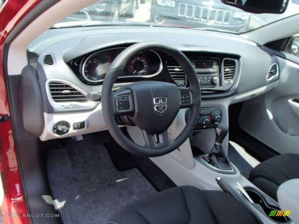 2013 Dart SXT - Redline 2-Coat Pearl / Black/Light Diesel Gray photo #10