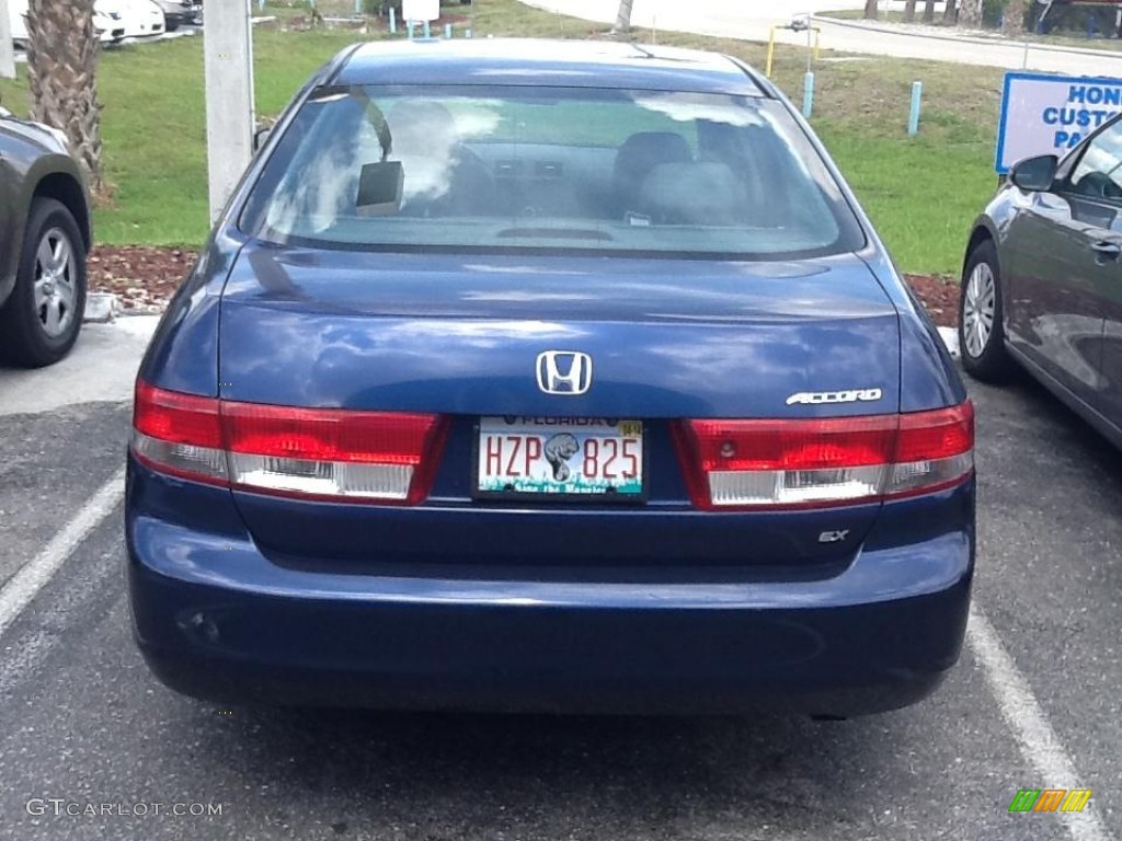 2003 Accord EX-L Sedan - Eternal Blue Pearl / Black photo #5