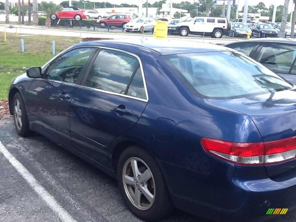 2003 Accord EX-L Sedan - Eternal Blue Pearl / Black photo #6