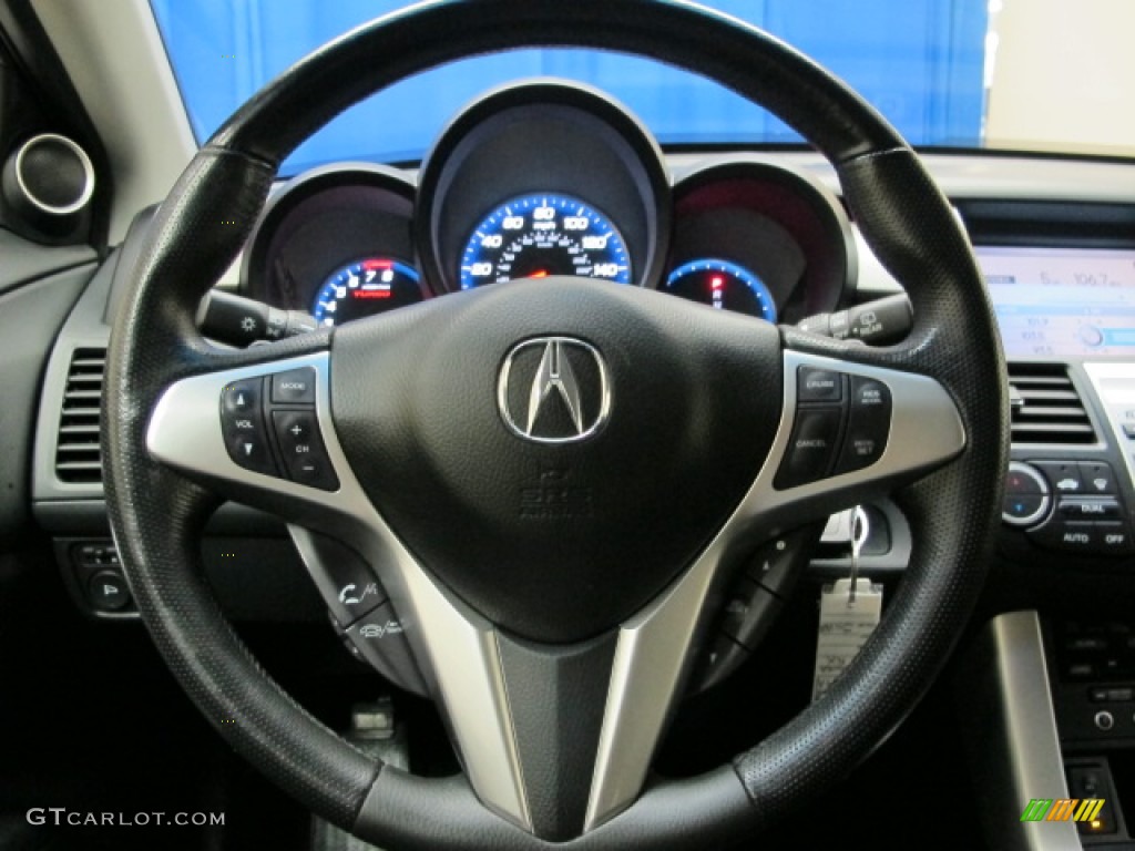 2007 Acura RDX Technology Ebony Steering Wheel Photo #81723390