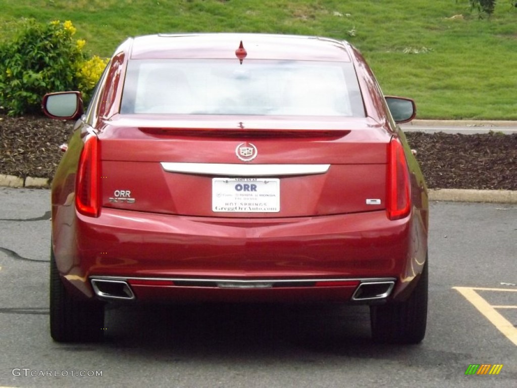 2013 XTS Platinum FWD - Crystal Red Tintcoat / Very Light Platinum/Dark Urban/Cocoa Opus Full Leather photo #4