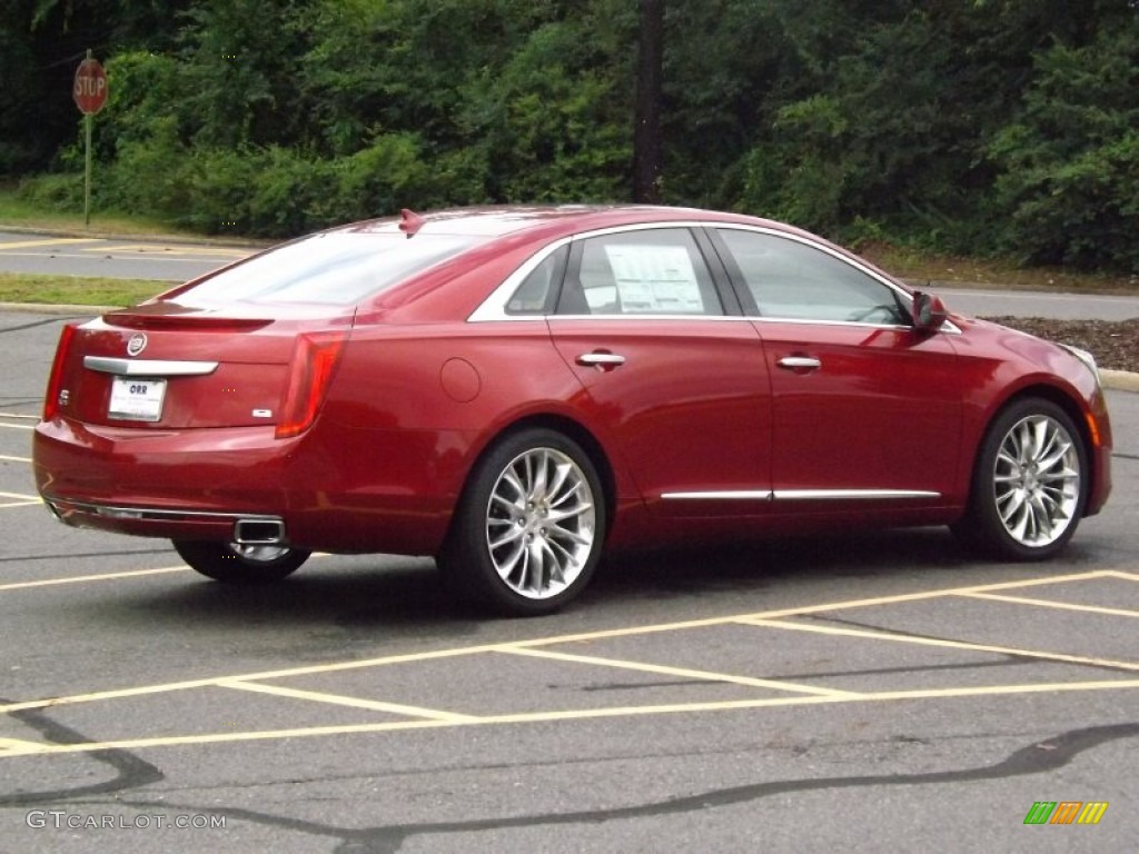 2013 XTS Platinum FWD - Crystal Red Tintcoat / Very Light Platinum/Dark Urban/Cocoa Opus Full Leather photo #5