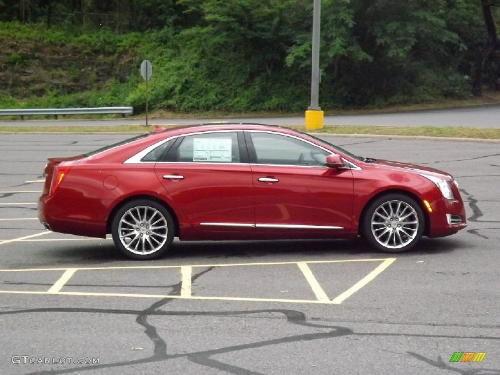 2013 XTS Platinum FWD - Crystal Red Tintcoat / Very Light Platinum/Dark Urban/Cocoa Opus Full Leather photo #6