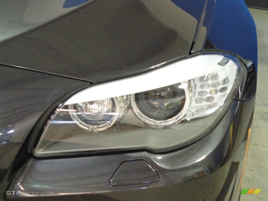 2011 5 Series 535i xDrive Sedan - Dark Graphite Metallic / Black photo #6