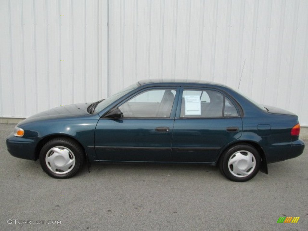 Dark Blue-Green Metallic 2002 Chevrolet Prizm Standard Prizm Model Exterior Photo #81726384