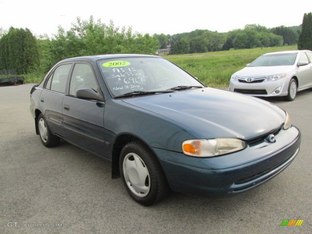 2002 Prizm  - Dark Blue-Green Metallic / Dark Charcoal photo #5
