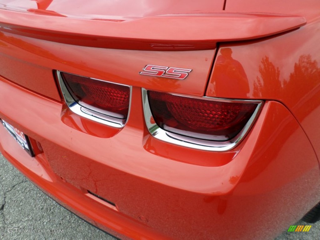 2012 Camaro SS/RS Convertible - Inferno Orange Metallic / Inferno Orange/Black photo #16