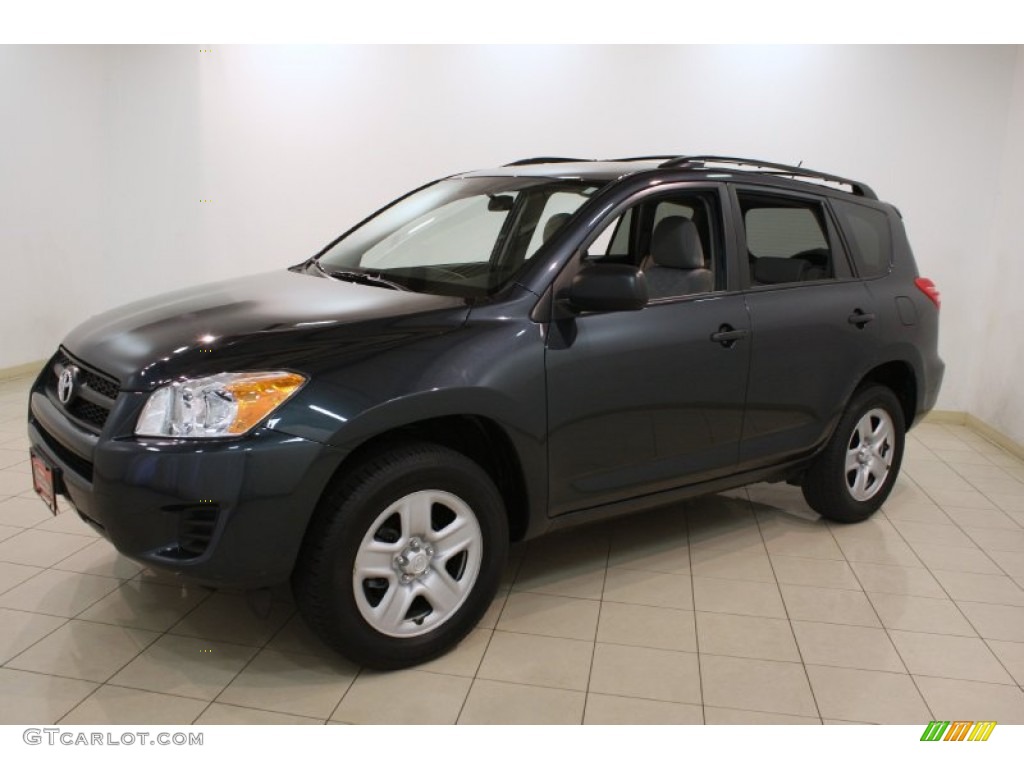 2010 RAV4 I4 4WD - Black Forest Pearl / Ash Gray photo #3