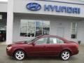 2007 Dark Cherry Red Hyundai Sonata SE V6  photo #3