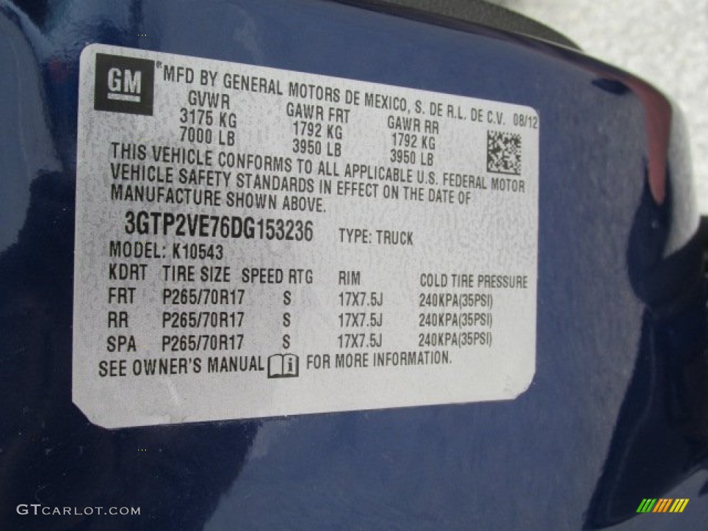 2013 Sierra 1500 SLE Crew Cab 4x4 - Heritage Blue Metallic / Ebony photo #20