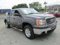 2011 Storm Gray Metallic GMC Sierra 1500 SLE Extended Cab 4x4  photo #4