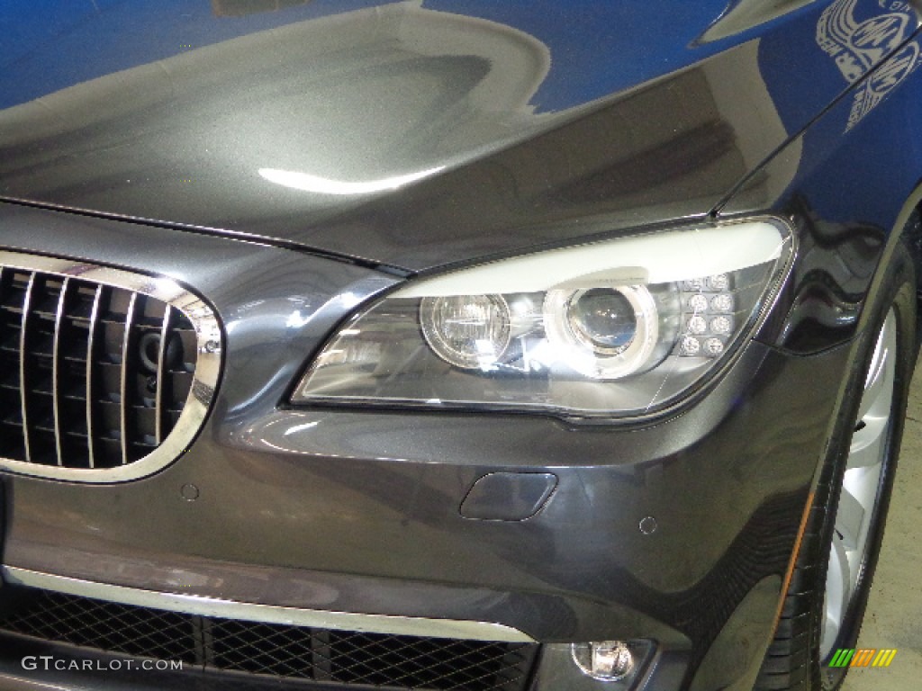 2010 7 Series 750i xDrive Sedan - Dark Graphite Metallic / Oyster/Black Nappa Leather photo #4