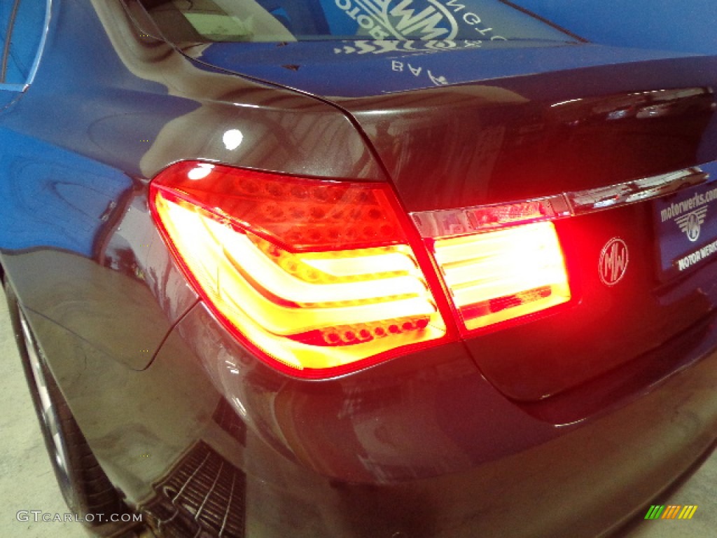 2010 7 Series 750i xDrive Sedan - Dark Graphite Metallic / Oyster/Black Nappa Leather photo #13