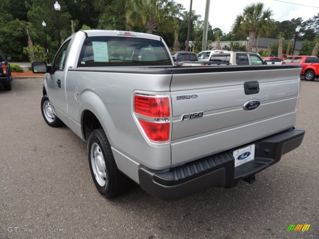 2010 F150 XL Regular Cab - Ingot Silver Metallic / Medium Stone photo #11