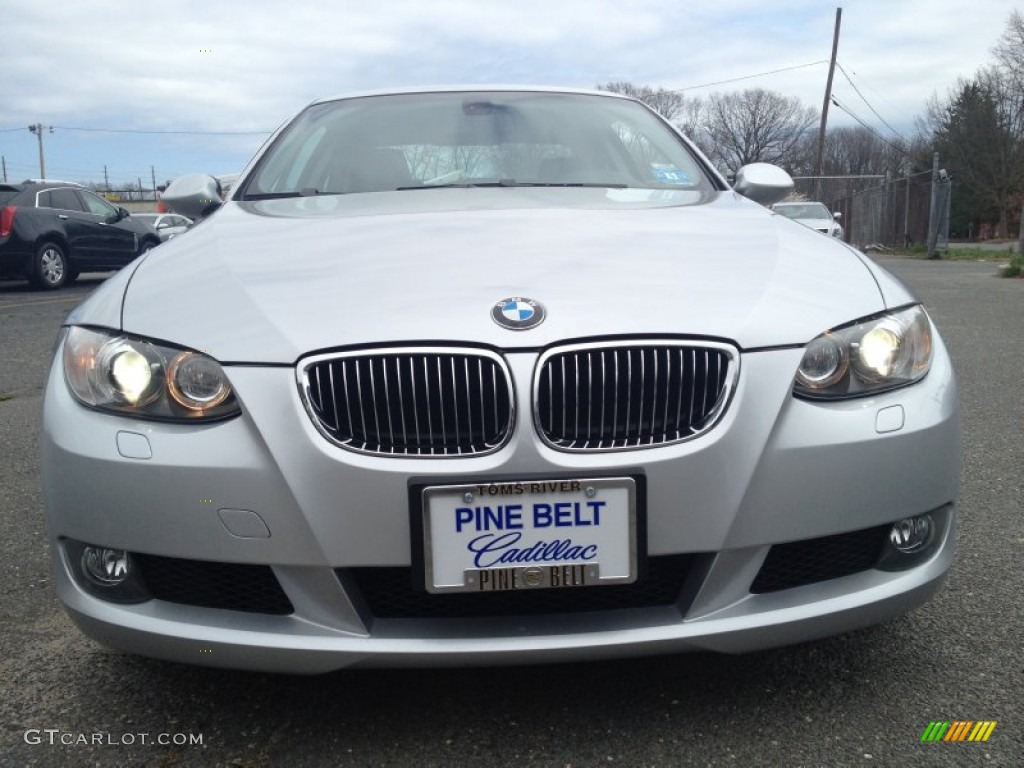 2007 3 Series 328xi Coupe - Titanium Silver Metallic / Black photo #2