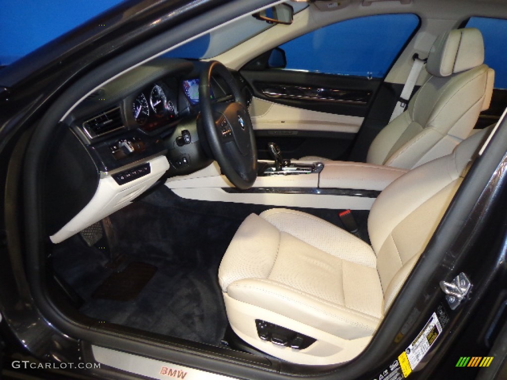 2010 7 Series 750i xDrive Sedan - Dark Graphite Metallic / Oyster/Black Nappa Leather photo #21