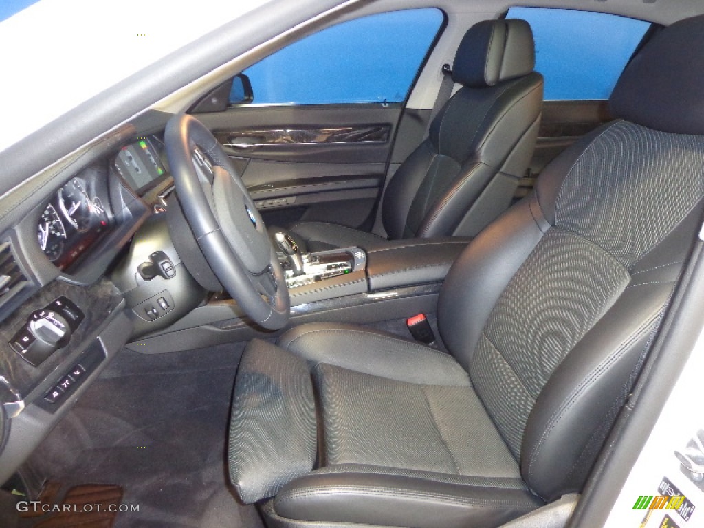 2010 7 Series 750i xDrive Sedan - Dark Graphite Metallic / Oyster/Black Nappa Leather photo #26
