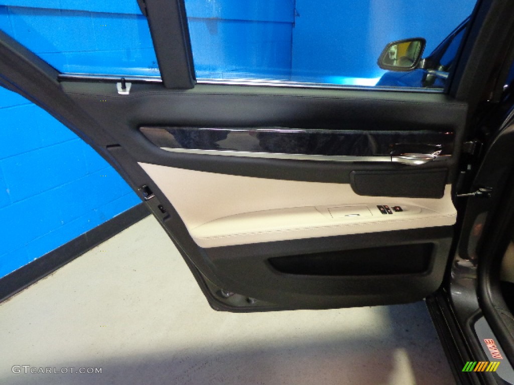 2010 7 Series 750i xDrive Sedan - Dark Graphite Metallic / Oyster/Black Nappa Leather photo #30