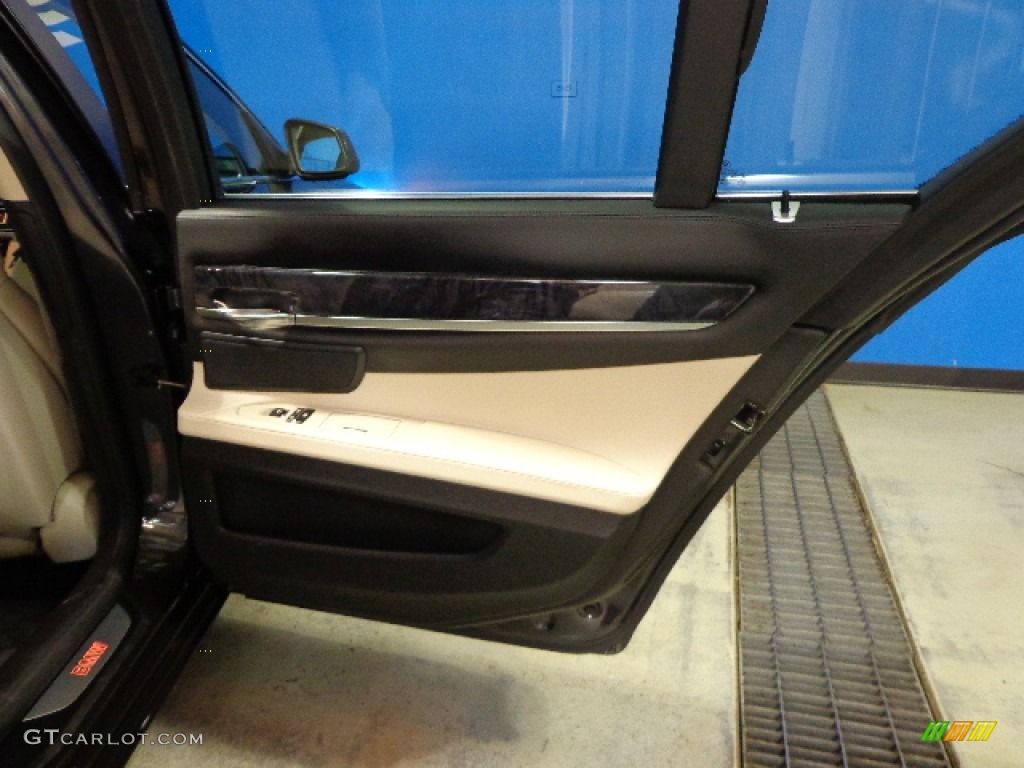 2010 7 Series 750i xDrive Sedan - Dark Graphite Metallic / Oyster/Black Nappa Leather photo #33