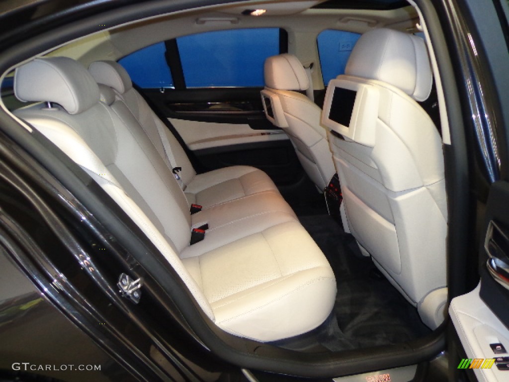 2010 7 Series 750i xDrive Sedan - Dark Graphite Metallic / Oyster/Black Nappa Leather photo #34