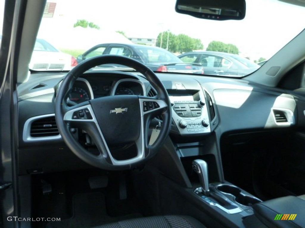 2010 Equinox LT AWD - Cyber Gray Metallic / Jet Black photo #12