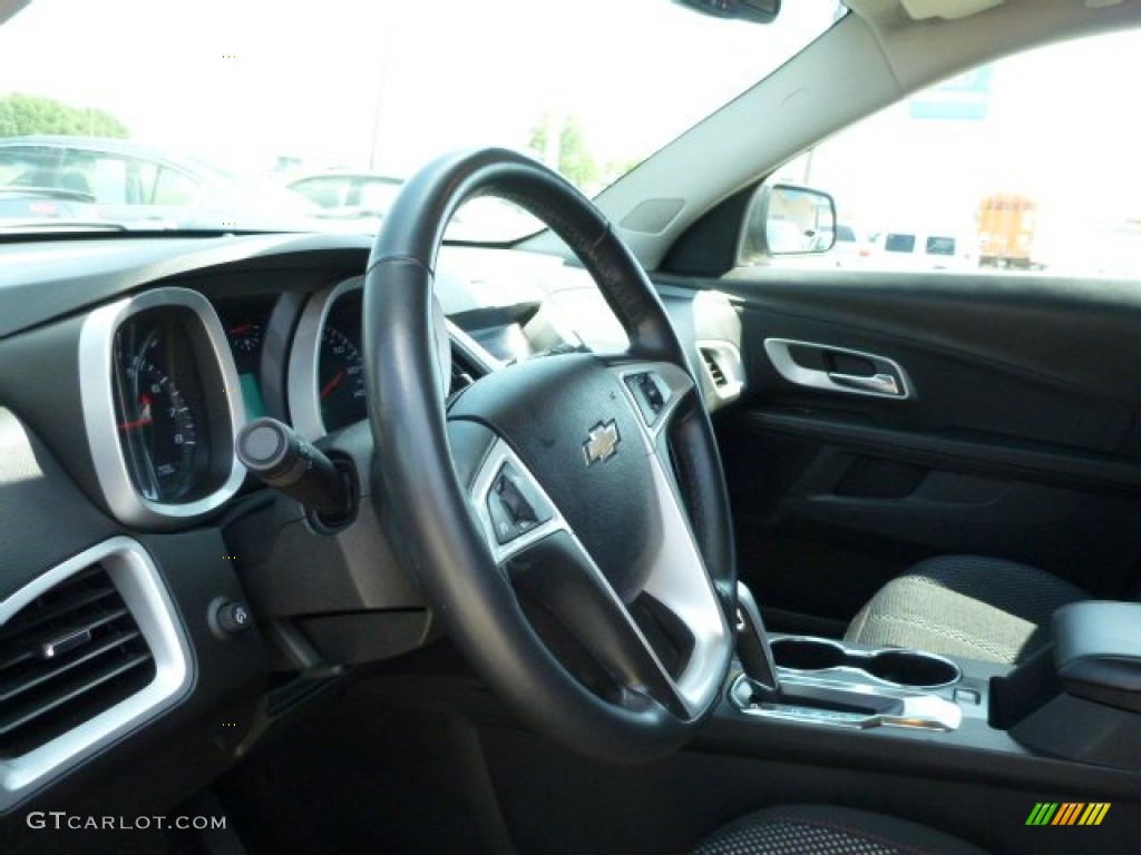 2010 Equinox LT AWD - Cyber Gray Metallic / Jet Black photo #16