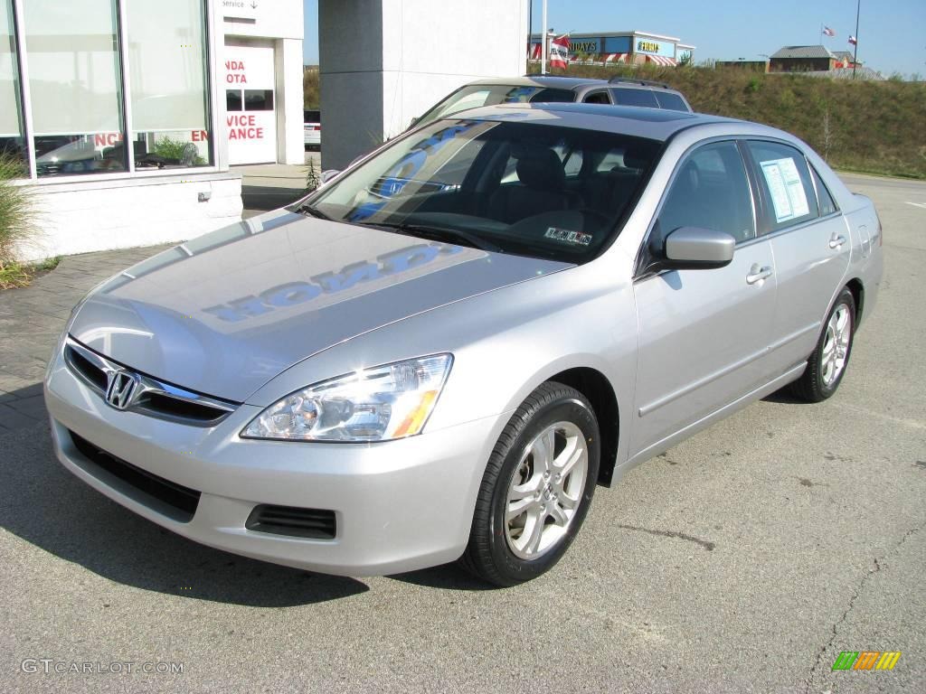 2006 Accord EX-L Sedan - Alabaster Silver Metallic / Black photo #2
