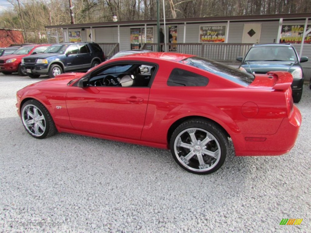 2007 Mustang GT Premium Coupe - Torch Red / Dark Charcoal photo #8