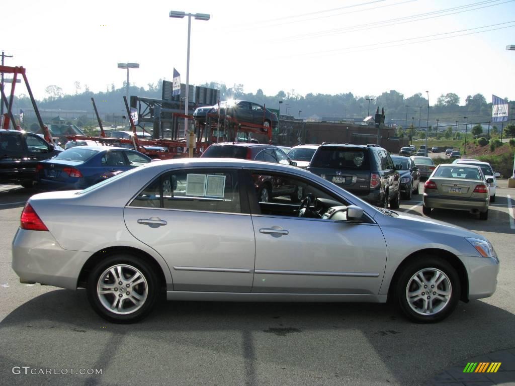 2006 Accord EX-L Sedan - Alabaster Silver Metallic / Black photo #7