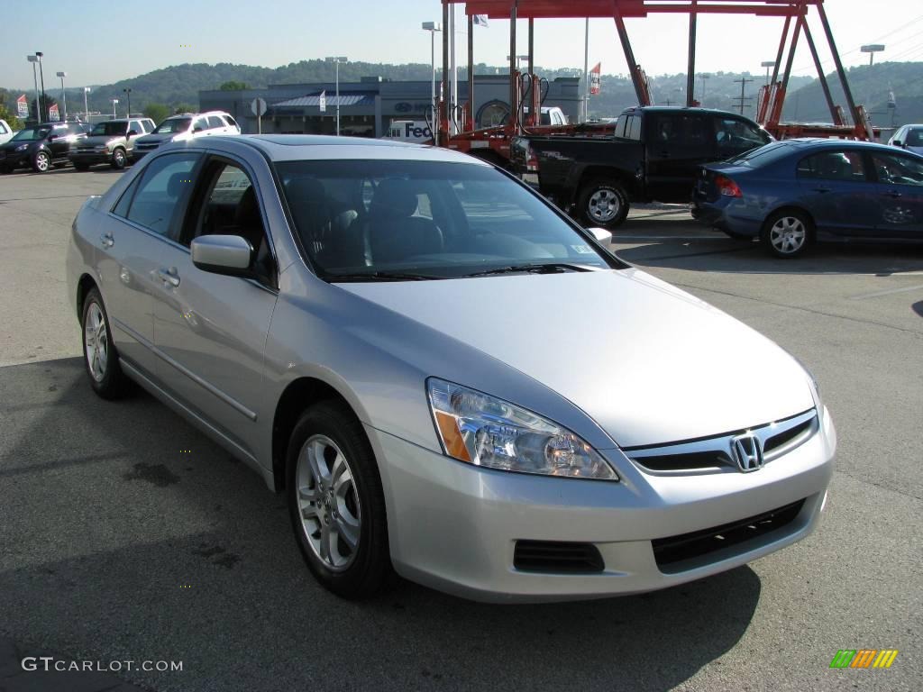 2006 Accord EX-L Sedan - Alabaster Silver Metallic / Black photo #8