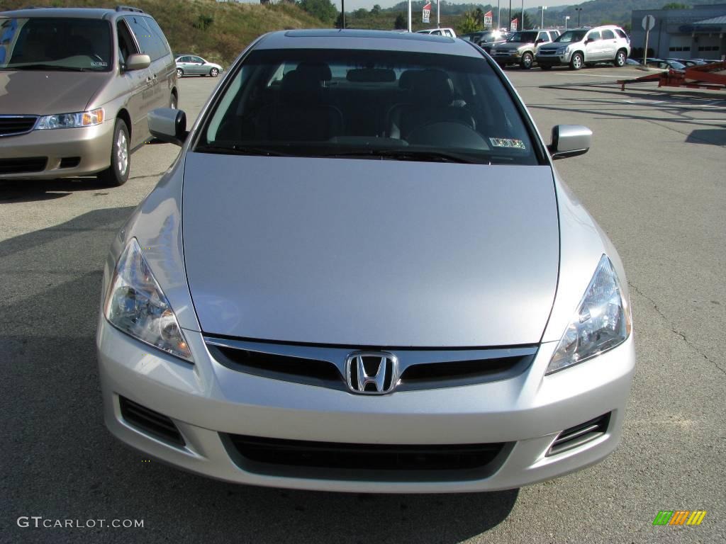2006 Accord EX-L Sedan - Alabaster Silver Metallic / Black photo #9