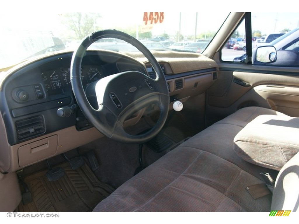 1997 F350 XLT Crew Cab 4x4 - Colonial White / Medium Mocha photo #5