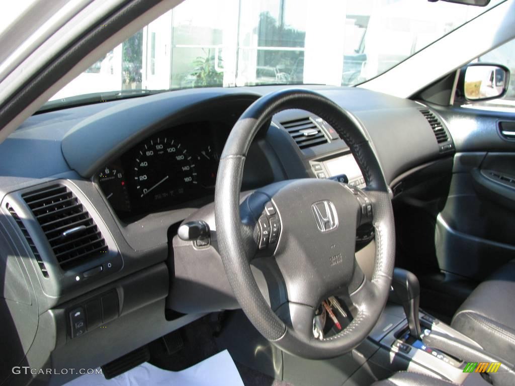 2006 Accord EX-L Sedan - Alabaster Silver Metallic / Black photo #14