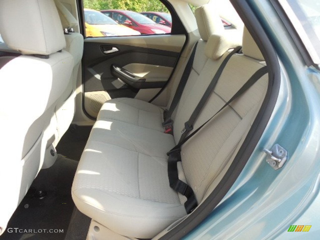 2012 Focus SEL Sedan - Frosted Glass Metallic / Stone photo #10