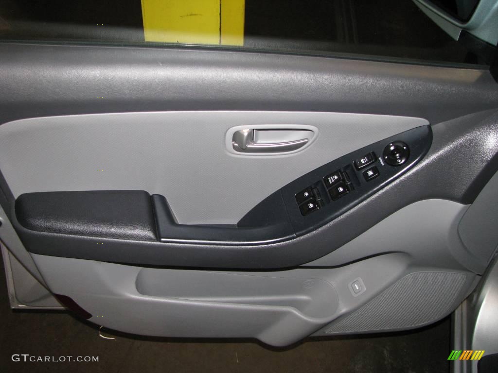2008 Elantra GLS Sedan - QuickSilver Metallic / Gray photo #10