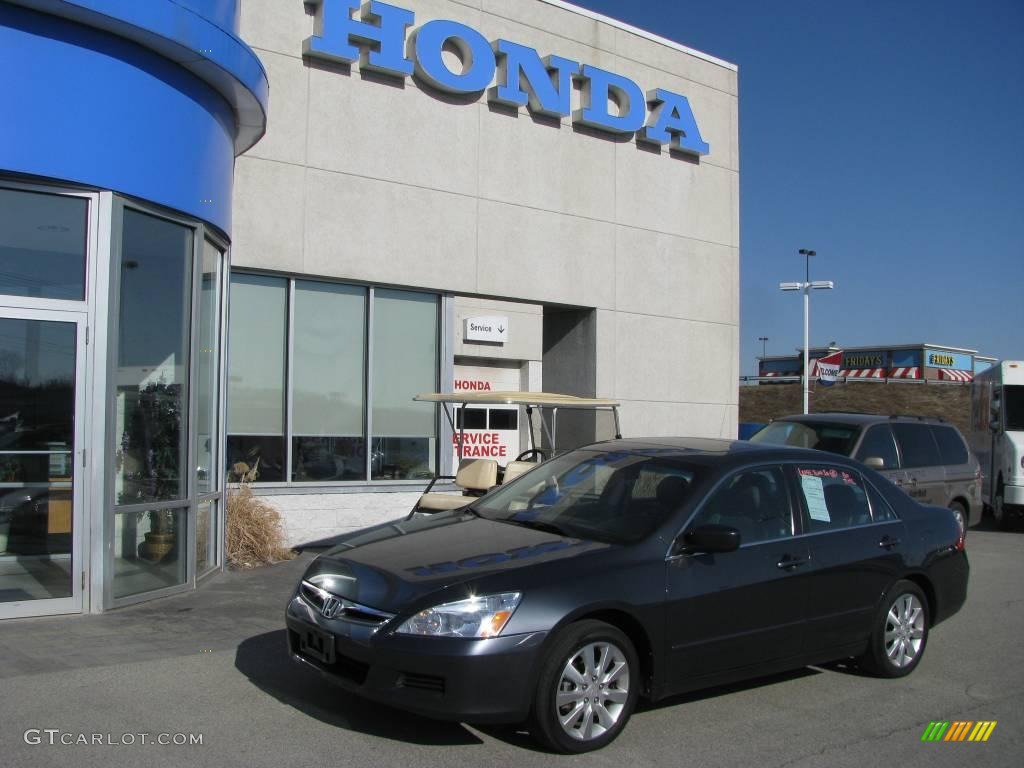 2006 Accord EX-L V6 Sedan - Graphite Pearl / Black photo #1