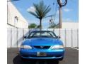 Bright Atlantic Blue 1998 Ford Mustang V6 Coupe
