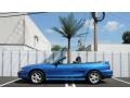 1998 Bright Atlantic Blue Ford Mustang V6 Coupe  photo #3