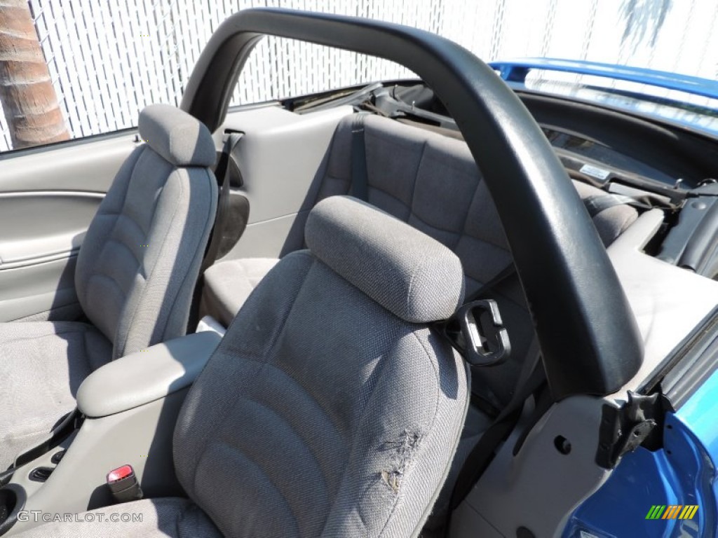 1998 Mustang V6 Coupe - Bright Atlantic Blue / Medium Graphite photo #5