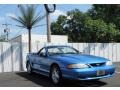 1998 Bright Atlantic Blue Ford Mustang V6 Coupe  photo #12