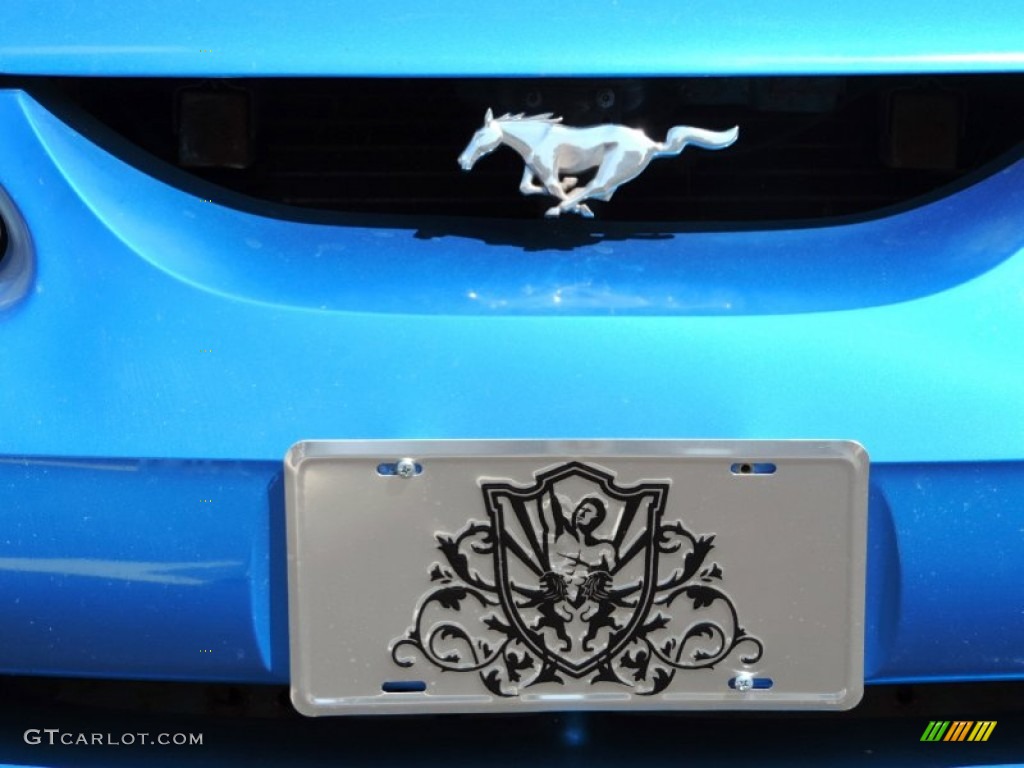 1998 Mustang V6 Coupe - Bright Atlantic Blue / Medium Graphite photo #13