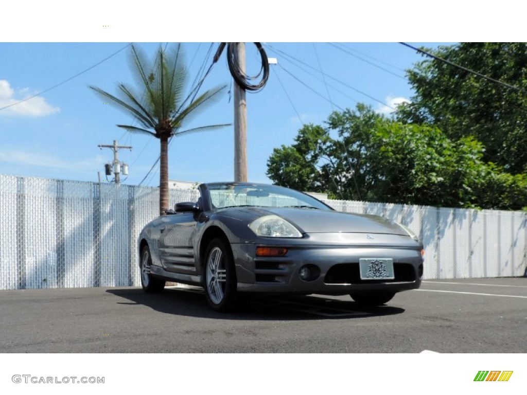 2005 Eclipse Spyder GT - Titanium Gray Pearl / Midnight photo #2