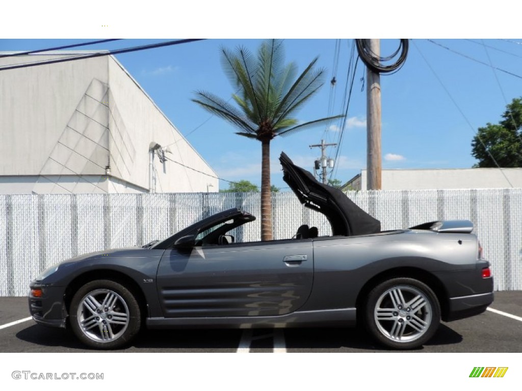 2005 Eclipse Spyder GT - Titanium Gray Pearl / Midnight photo #12