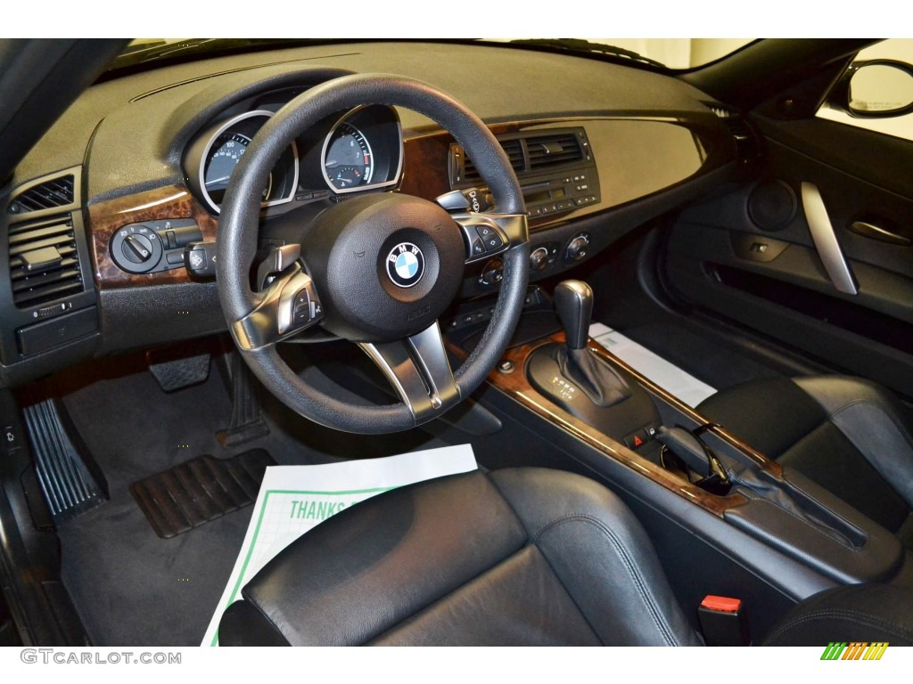 2008 Z4 3.0si Roadster - Jet Black / Black photo #9