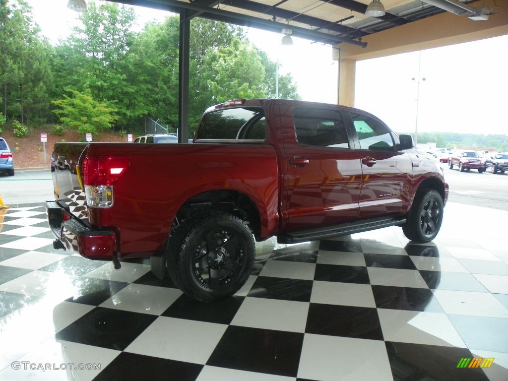 2008 Tundra Limited CrewMax 4x4 - Salsa Red Pearl / Graphite Gray photo #6